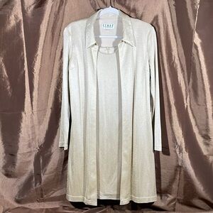 KENAR gold sparkle dress plus jacket